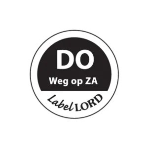 Etiket ‘Donderdag Weg Op Zaterdag’ (500 stuks)