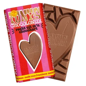 Tony’s Chocolonely Reep Melk Roos Framboos (15x 180gr)